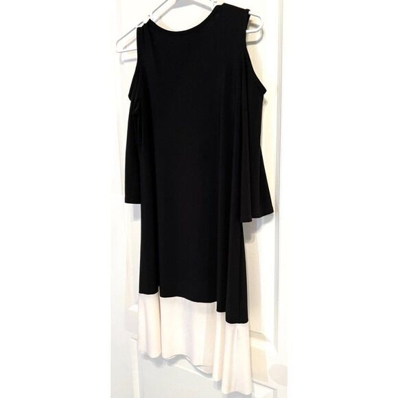 Size 6 Little Black Dress W/ Shoulder Cutout Tiana B Dillard's (Orig. $79) NWT - Picture 4 of 6